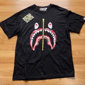 Bape Tshirt black in size L chest 21" length 26", good fabric and workmanship.